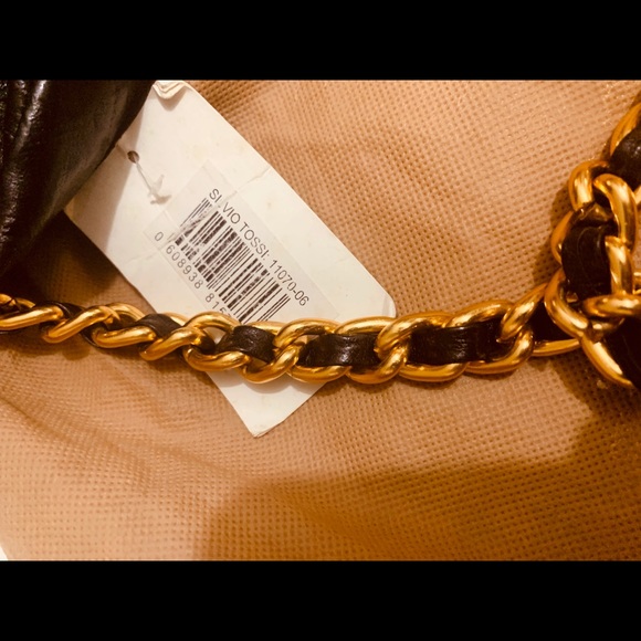 Silvio Tossi Leather Chain Strap Bag - Picture 9 of 10